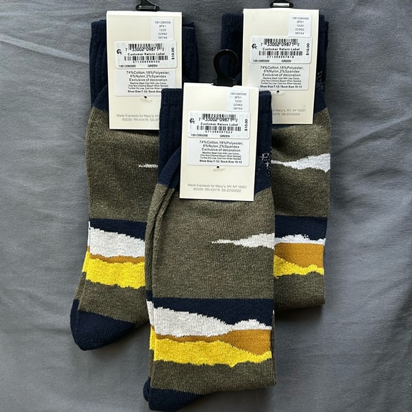 Sun + Stone 3 pair crew socks - Picture 2 of 3